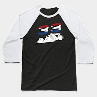 We Race On! 33 [Flag] Baseball T-Shirt